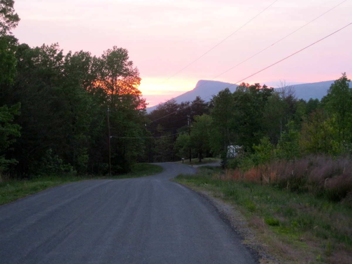 Hanging Rock sunset in Danbury, NC