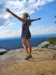 Beth Leysieffer on Hanging Rock NC hike