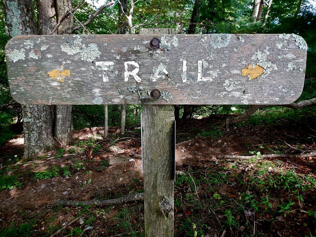 Doughton Recreation Area trail sign