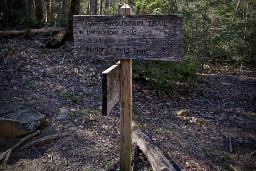 Smokies trails Hen Wallow Falls